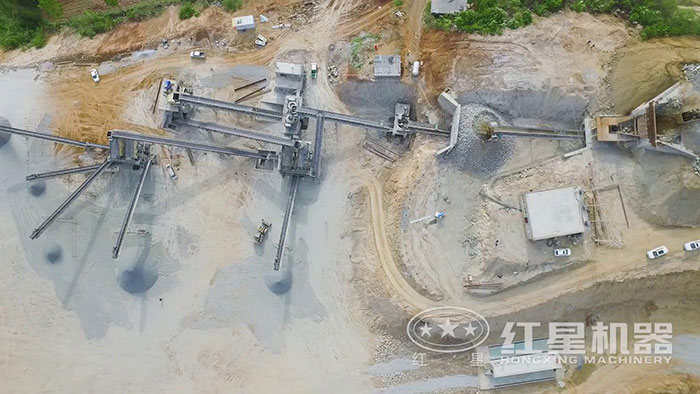 南陽桐柏砂石場(chǎng)鳥瞰圖 南陽桐柏砂石場(chǎng)鳥瞰圖