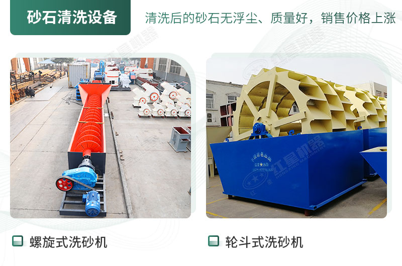 螺旋式與輪斗式洗砂機(jī) 螺旋式與輪斗式洗砂機(jī)
