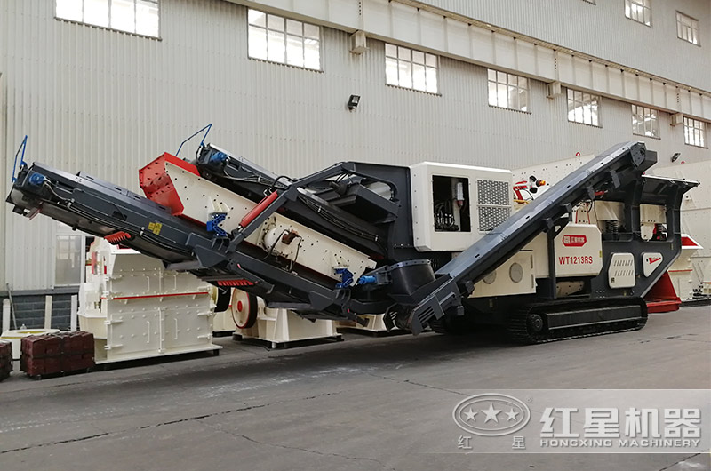 花崗巖石制砂、場地有限怎么辦？這臺移動制沙機幫你搞定