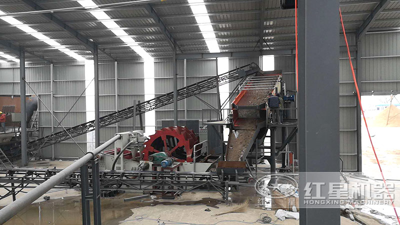 時(shí)產(chǎn)量200噸洗砂生產(chǎn)線如何配置？工藝流程有哪些