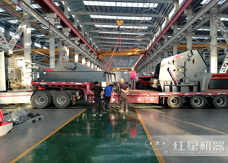 碎石制砂機生產(chǎn)車間發(fā)貨 碎石制砂機生產(chǎn)車間發(fā)貨