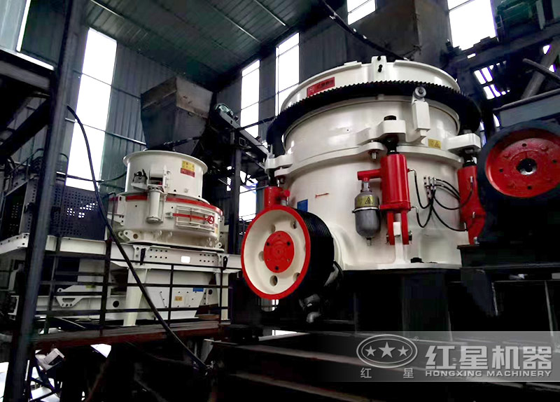 1200圓錐機(jī)搭配制砂機(jī)、鄂破配置生產(chǎn)線