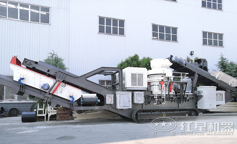 履帶圓錐破碎機(jī)，遙控移動(dòng)